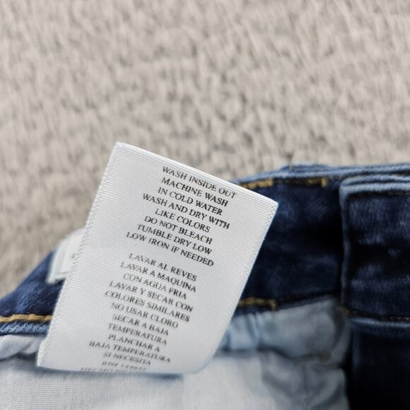 KanCan Jeans Womens 25 Blue Kurvy Ultra High Rise Ankle Skinny Distressed Denim - Picture 6 of 16